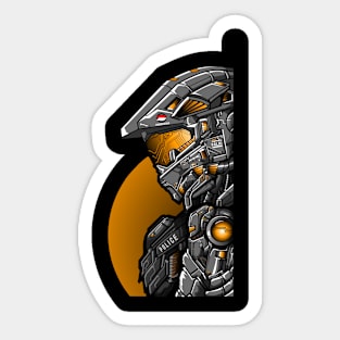 Cyborg Police Sticker